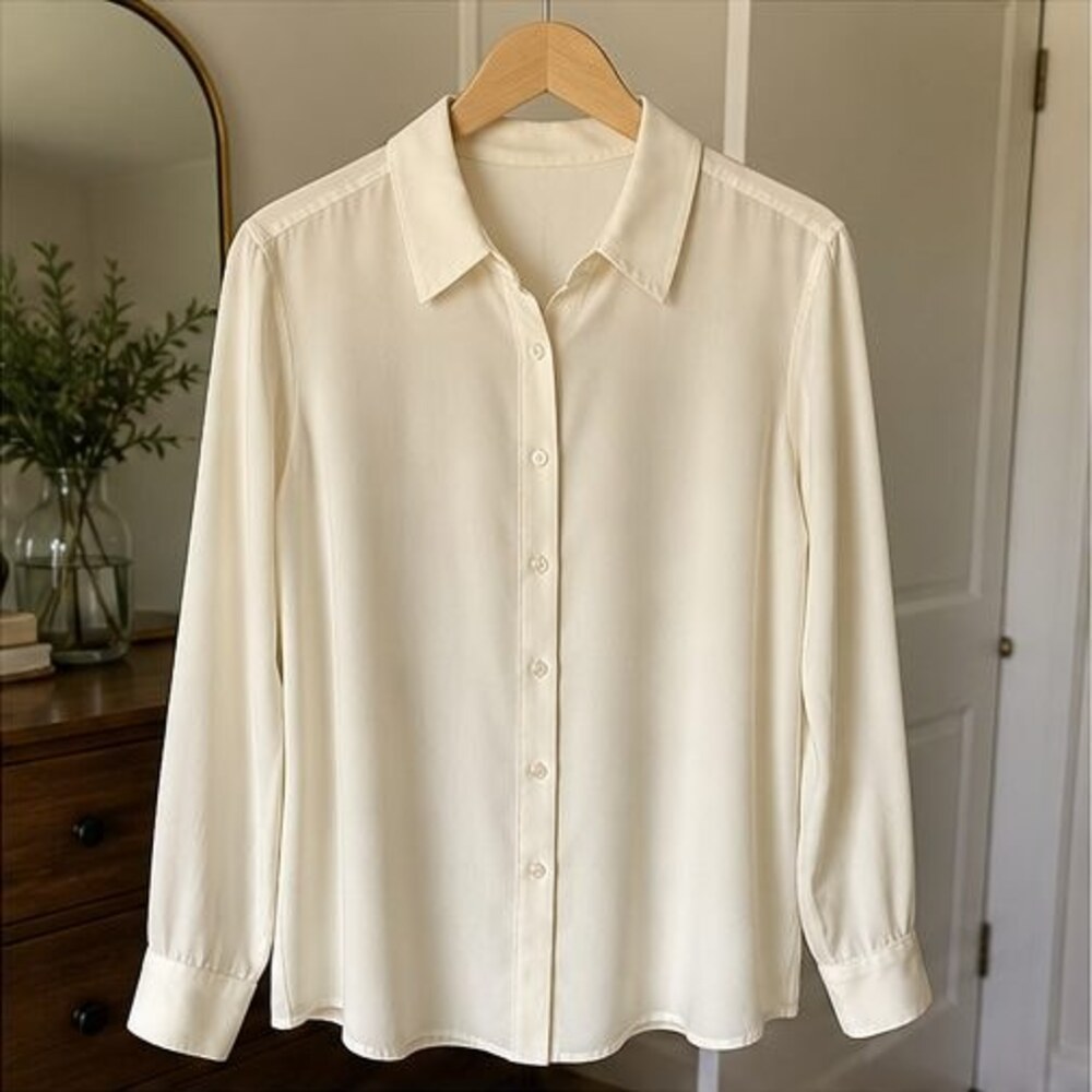 White Lace Trim Top